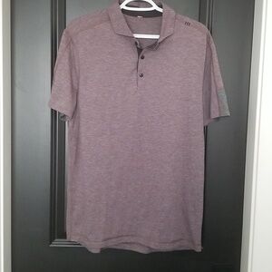 Men's Casual Lululemon Polo Shirt - Heathered Purple